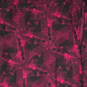 Lularoe TC Leggings Black & Magenta